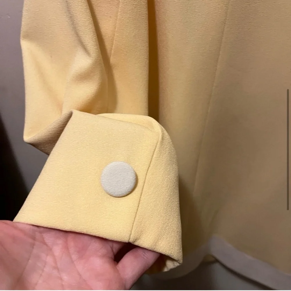 Christian Dior vintage spring lemon and cream jacket sz‎ 14